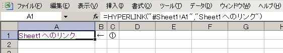 HYPERLINK関数の使用例