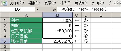 PV関数の使用例1